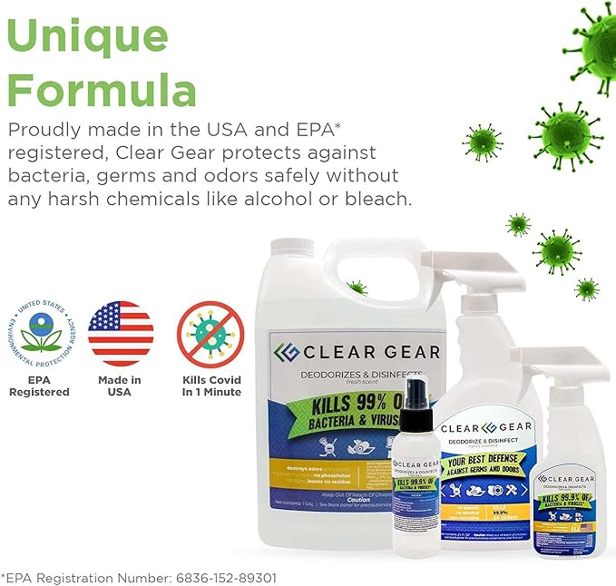 Clear Gear Sports Spray Family Package