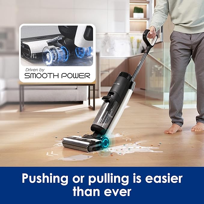 Tineco Floor ONE S7 PRO Cordless Wet Dry Vacuum Cleaner Smart Floor Cleaner Mop for Hard Floors Long Run Time Dual-Sided Edge Cleaning Self-Cleaning Centrifugal Drying Process