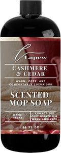 Lapew Cashmere Cedar Scented Mop Soap - Luxury Floor Cleaner Concentrate for Mopping Tile Laminate Vinyl &amp Hardwood | Streak-Free Low-Foam | 36 oz