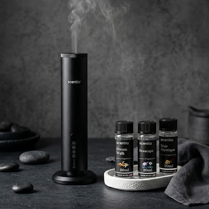Scentia Luxury Fragrance Collection Diffuser Oils – 3×20 ml Aromatherapy Set | Premium Scents Inspired by 5-Star Destinations | Long Lasting Aroma Gift-Ready Essential Oil Blend