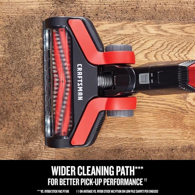 CRAFTSMAN V20 Cordless Stick Vacuum Kit Removable Battery Included (CMCVS001D1)