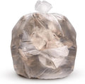 Inteplast 38x58 Natural Trash Bags - 200 Count 14 Mic 60 Gal Industrial-Strength