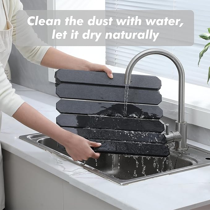 Stone Drying Mat for Kitchen Counter Quick Drying Stone Dish Drying Mat Diatomaceous Earth Drying Mat for Kitchen Counter Dish Drying Mat Foldable  Quick Drying Stone Mat (Grey 24×16)