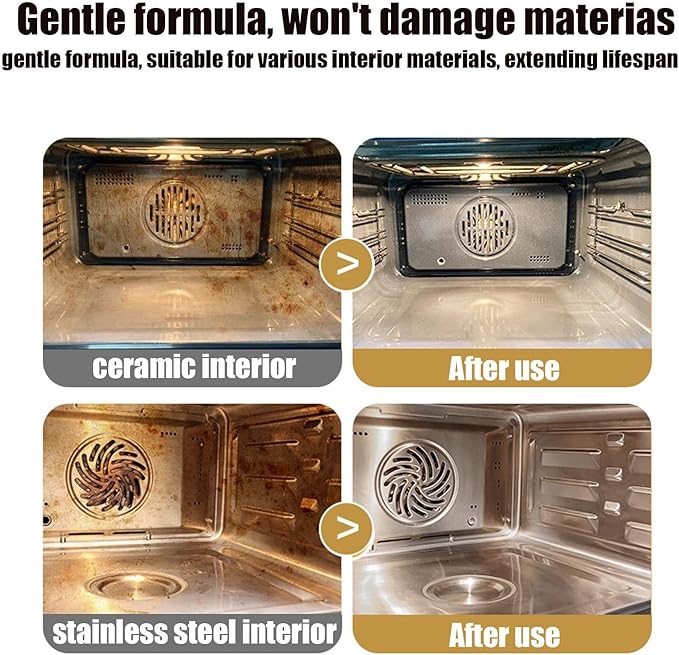 Grill Cleaner Spray300ml Degrease CleanerKitchen Degreasing Spray - for Homeowners Busy Families Renters To Remove Grease Stain Oil From Microwave Oven Grill Kitchen