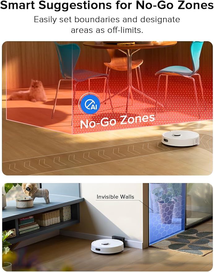 roborock Q7 L5 Robot Vacuum and Mop Combo 8000Pa Suction Upgraded from Q5 Pro Dual Anti-Tangle System LiDAR Navigation No-Go Zones Self-Charging Robotic Vacuum Cleaner White