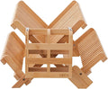 HBlife Bamboo Dish Drying Rack with Utensils Flatware Holder Set 3-Tier Large Folding Drying Holder for Kitchen Counter Collapsible Drainer