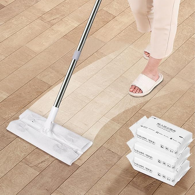 Mop Disposable Static Dust Multifunctional Wet and Dry Floor Duster Mop for Home