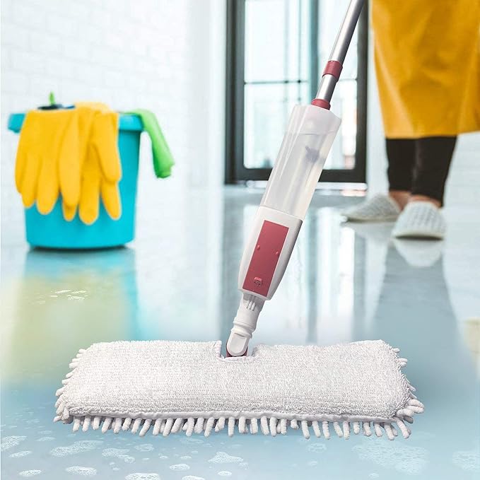 VENETIO Premium Spray Mop for Floors and Window Squeegee with Scrubber Combo 2 in 1 Kit(Pack of 1)
