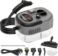 Handheld Steam Cleaner 2500W Pressurized Steam Cleaner with 3 Brush Heads Portable Steam Cleaner for Home Car Furniture Kitchen Bathroom and Wall White