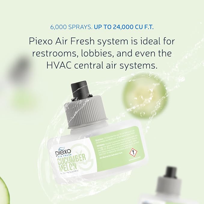 EZbrnd Piexo Cucumber Melon Air Freshener Refill Cartridge 120ml (4.0 oz) x 6 pk PXO-008