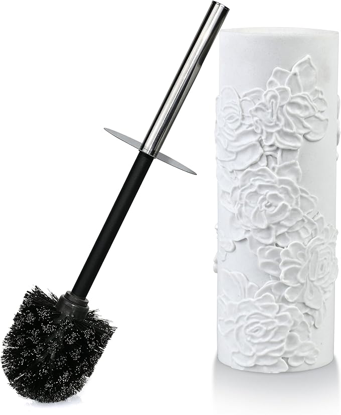 Toilet Brush and Holder Set for Bathroom Stylish and Durable Cleaning Tool with Modern Design Compact for Efficient Cleaning