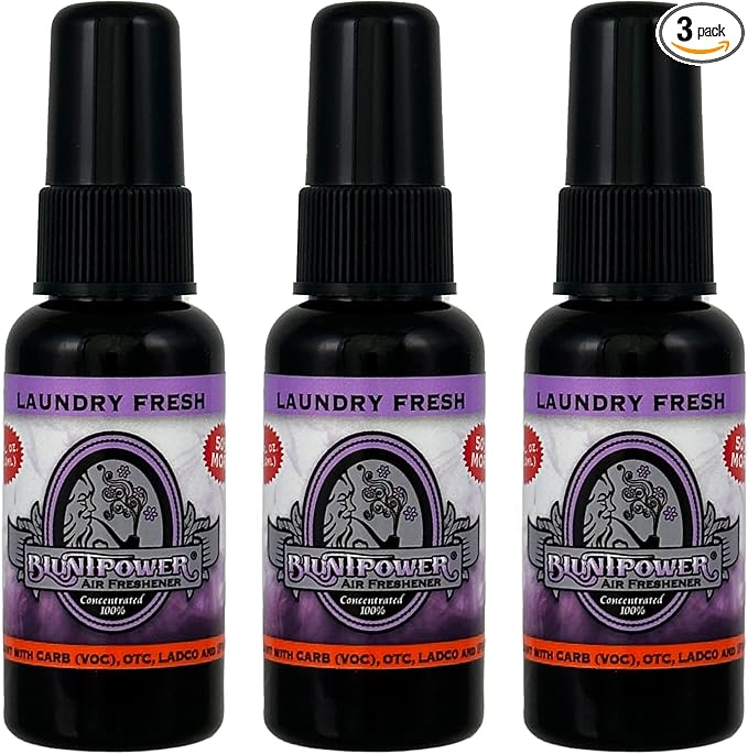 BluntPower 1.5oz High Concentrated Air Freshener 3 Packs (Laundry Fresh)