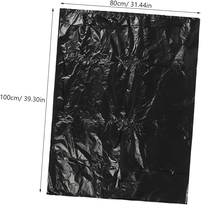 25pcs Thickened Hdpe Garbage Bags Large Trash Bags for Bathroom Kitchen Bedroom Strong Tear-resistant Liners for Easy Waste Disposal and Leak Protection