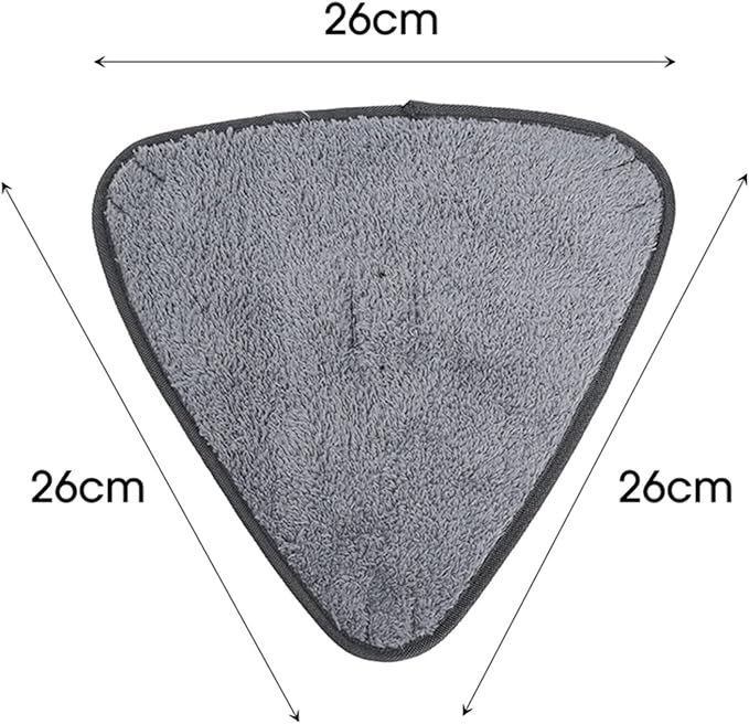 5/10pcs Triangle Microfiber Mop Pads Large Glass Sweeping CleaningCloth Dust Replacement Head Clean Tool(A -5pcs)