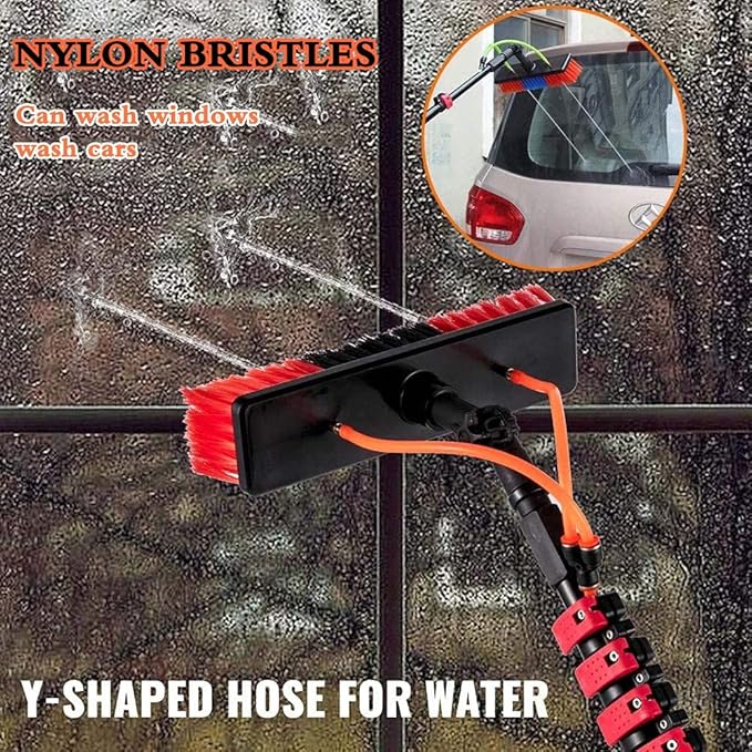Water Fed Pole Window Cleaning SystemWater Fed Brush12-36ft Extension Water Fed PoleWindow Washing EquipmentSolar Panel Cleaning Brush and Pole6M/20FT