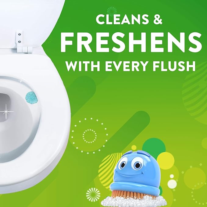 Scrubbing Bubbles Fresh Gel Toilet Cleaning Stamp Refill Value Pack Rainshower 24 Stamps 2 Pack