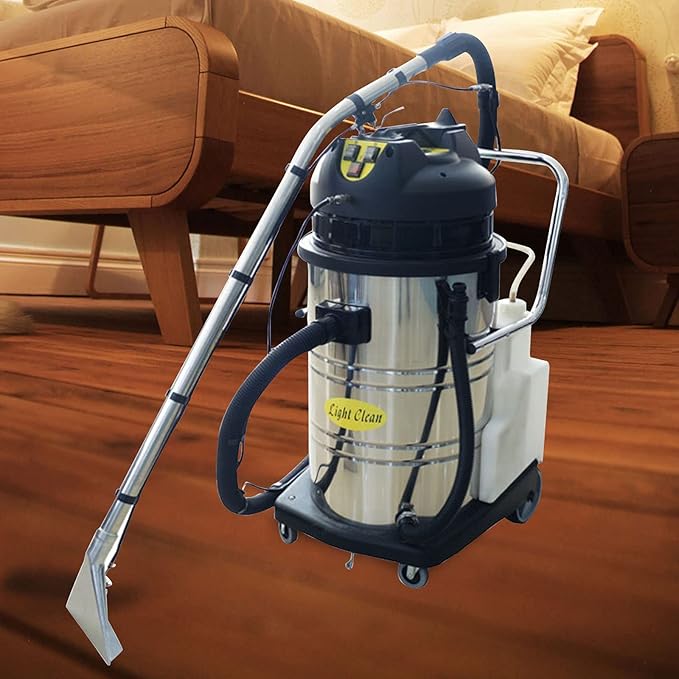 Commercial Carpet Cleaner Machine 2110W 60L Industrial Carpet Cleaner Professional Commercial Carpet Extractor Vacuum Washing Machine for Sofa Curtain Floor Home Hotel