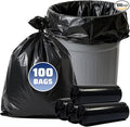 40-45 Gallon Trash Bags 100 Count 21 Micron HDPE Durable &amp Tear-Resistant Trash Can Liners Suitable for 40-45 Gallon Trash Can Garbage Bags for Packing Leaves Kitchen Waste &amp Household Wa