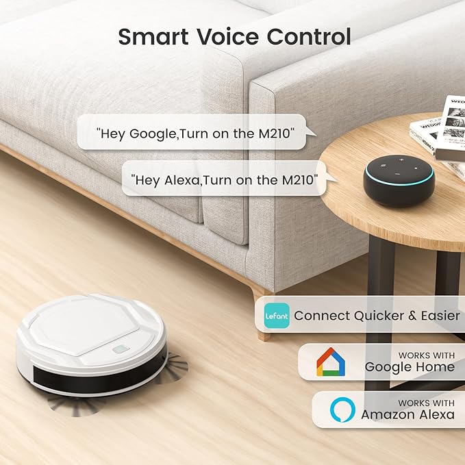 Lefant Robot Vacuums 2200Pa Strong Suction 120 Min Runtime