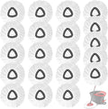 20Pack Spin Mop Replacement HeadsSpinning Mop Replace Head for Floor Cleaning 100% Microfiber Mop Head Replacement Compatible with Triangle Spin Mop Refill for Easy Wring MopWhite
