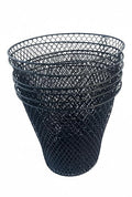 Essentials Wire Mesh Waste Basket (6 Black)