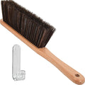 Wooden Handle Hand Broom with Gentle Dense Bristles for Dusting Furniture and Car Hand Broom Brush