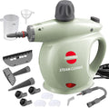 Handheld Steam Cleaner Pressurized Multi-Surface Steam Shot with 13 Accessories Safety Lock Steamer for Cleaning Floor Upholstery Grout Windows Couch and Car Green