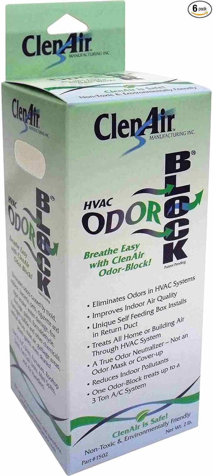 61060 Nu-Calgon Chemical Odor Block 6 PK