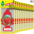 LITTLE TREES Car Air Freshener | Xtra Strength Provides Long-Lasting Scent for Auto or Home | Extra Boost of Fragrance | Strawberry 24 Air Fresheners