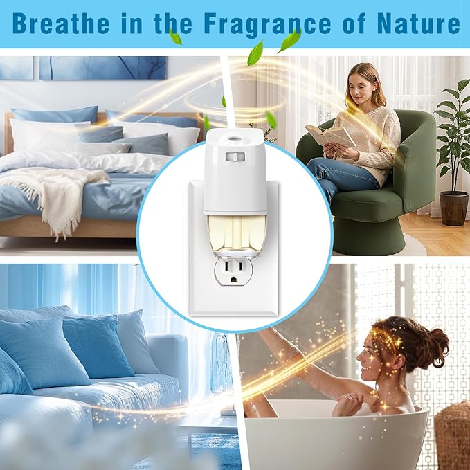 Plug Ins Refills Air Freshener 12 Pack Musk Lemongrass Citrus Mint Watermelon Summer Fragrance for Home and Bathroom Compatible with Air Wick &amp Glade(Excludes Glade Plus)