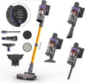 Cordless Vacuum Cleaner Stick Handheld Rechargeable Lightweight 4-in-1 Vacuum for Home Hardwood Floor Carpet Pet Hair Litter Cleaning 45KPa Suction 50Mins Running Time LED Display Screen
