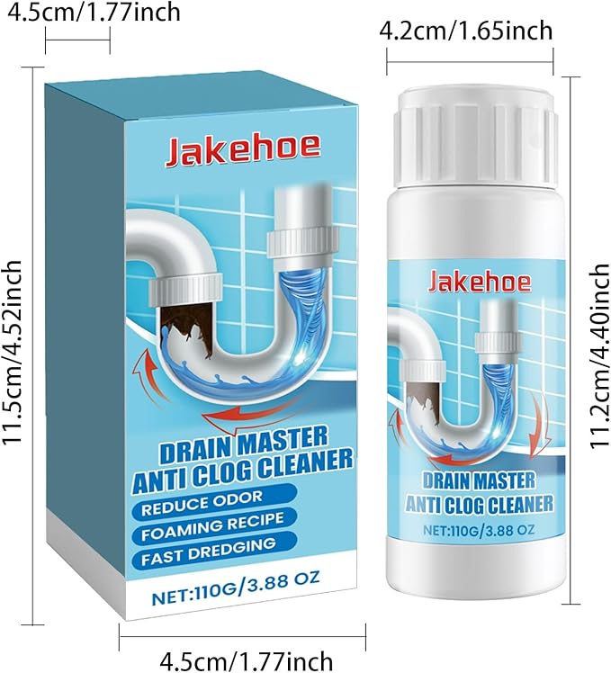Drain Unclogging Cleaner - Pipe Dissolving Solution For Toilet Kitchen &amp Sink Clear Blockages &amp Debris Safely(30PCS)