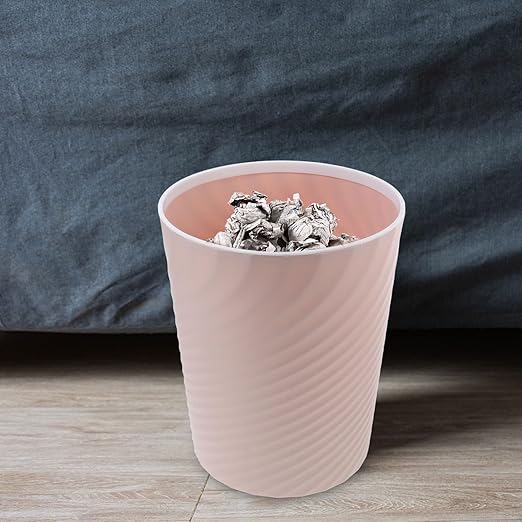 TIDTALEO Small 8L Open Top Bathroom Trash Can Pink Wastebasket for Bedroom Office Kitchen Compact Litter Bin Container for Home Use