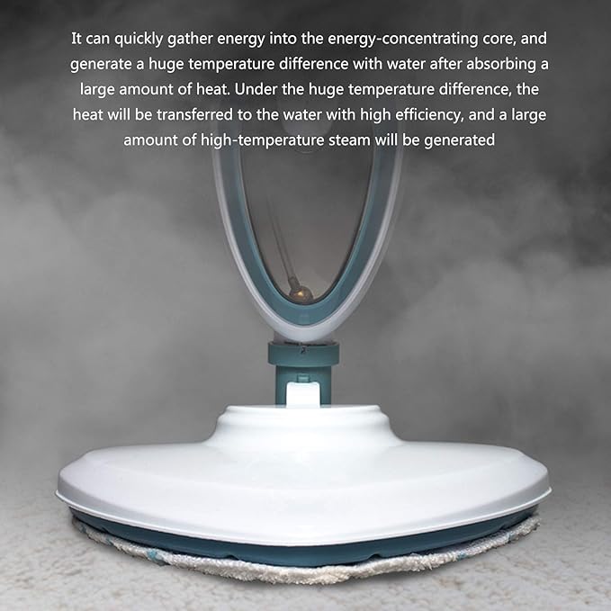 2-In-1 Steam Mop A Multi-Functional Household Steam Cleaner Can Kill And 99.9%* of es Used for Living Room Bedroom Dining Room Carpets White
