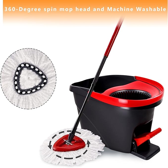 10-Pack Spin Mop Replacement Heads 100% Microfiber Spin Mop Refills Heads360°Micro Replacement Mop Head for Easy House Cleaning Floor MoppingWhite