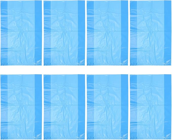 Thickened Tear-resistant Trash Bags 50pcs Large 80x100cm Blue Plastic Kitchen Garbage Bags for Hotel Office School Sanitation Use