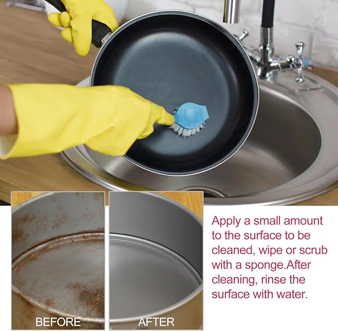 Multi-functional Cleaning Paste - Removes Kitchen Grease Ideal For Stovetops Hoods Pots Sinks(3PCS)