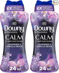 Downy Calm In Wash Laundry Scent Booster BeadsSoothing Lavender And Vanilla Bean Scent24.0 OZLaundry-Scent BeadsLong Lasting Freshness(Pack of 2)