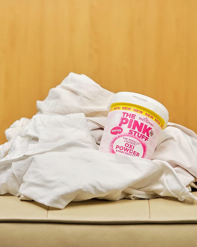 Stardrops - The Pink Stuff - The Miracle Laundry Oxi Powder Stain Remover For White’s Bundle (2 Whites Powder) 4.40 Pound (Pack of 2) (PS2LW)