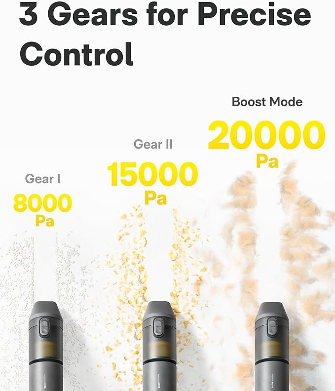 HOTO Handheld Car Vacuum Cleaner Cordless 4-in-1 Portable Mini Vacuum with 20000Pa Strong Suction Electric Compressed Air Duster Blower for Car Desk Computer Keyboard Home Office Cleaning