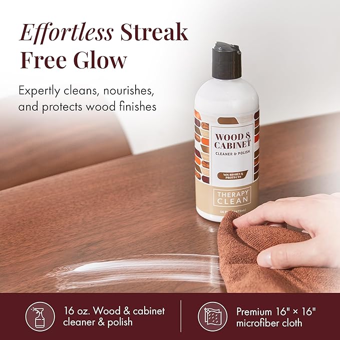 Therapy Wood Cooktop and Granite Cleaner Bundle