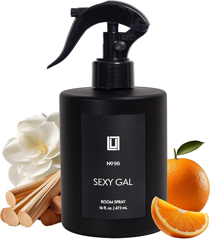 Lulu Candles | Sexy Gal - Sandalwood Rose | Luxury Room Spray | Fine Mist Air Freshener| Aromatherapy Odor Eliminator | 16 Fl. Oz.