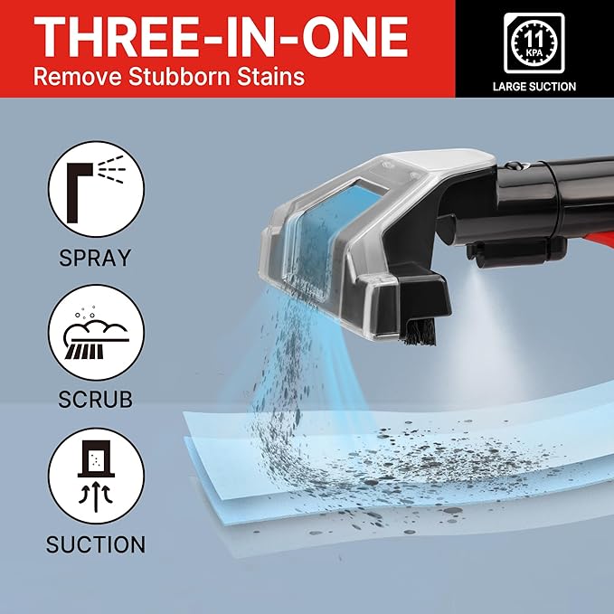 Shop-Vac Portable Carpet and Upholstery Cleaner Machine Powerful Spot Cleaner for Pet Stains Sofa Rug Mattress Curtain and Car Seats Lightweight with Two Cleaner Solutions