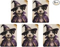 5PCS Car Air Freshener Hanging Personalized Double Sided Wizard Pup Car Fresheners Long Lasting New Cars Scents Cute Automotive Freshies for Closets Drawers (tea)