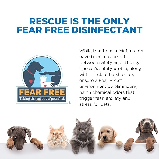 REScue One-Step Disinfectant Cleaner &amp Deodorizer Wipes for Vet Use – Cleaner for Kennels Litter Boxes Vet Offices Pet Grooming Surfaces Pet Boarding – Wipes Canister Refill 160 Count (6 Pack