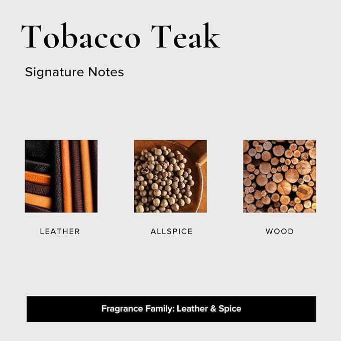 Tobacco Teak Car Air Freshener - 4 Pack