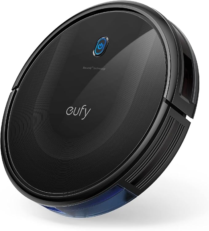 eufy Robot Vacuum 11S MAX Super Thin Powerful Suction Quiet Self-Charging Robotic Vacuum Cleaner Cleans Hard Floors to Medium-Pile Carpets Black