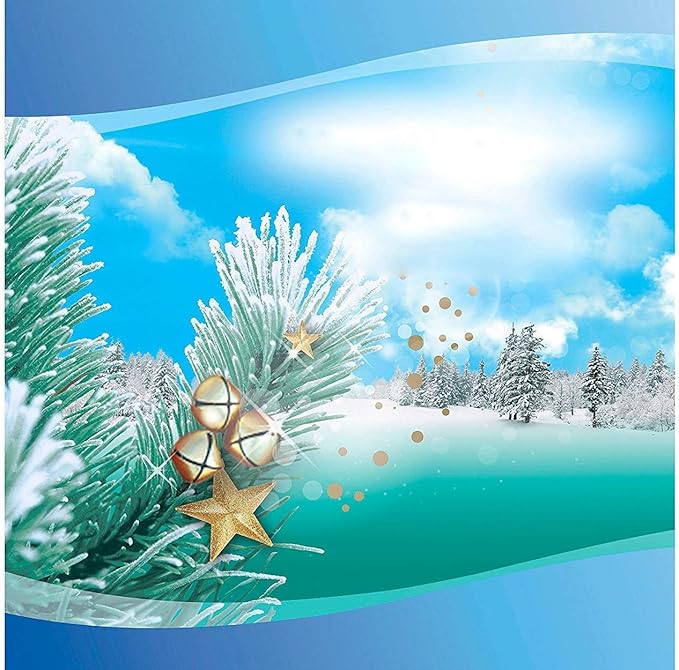 Febreze Car Vent Clip Air Freshener - Limited Edition Holiday Collection - Fresh-Cut Pine - 1 Count Vent Clip Per Package - Pack of 3 Packages Green