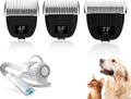 Size 4F/5F/7F/Replacement Blade for nebot P1 Pro Pet Grooming Kit &amp VacuumCut Length 3/8(9.5mm) to 1/4”(6.3mm) to 1/8(3.2mm)Made of Ceramic Blade &amp Stainless Steel Blade3 Pack