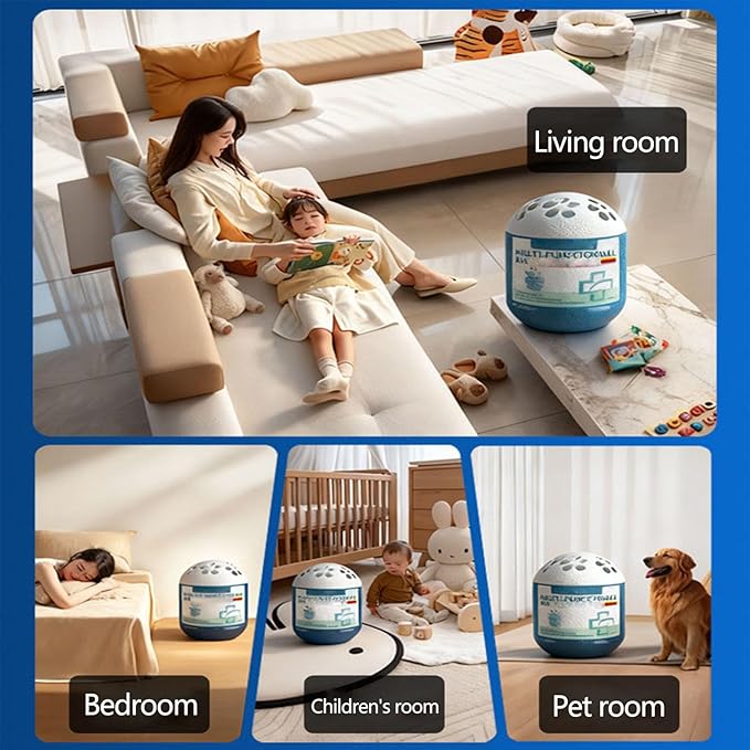Indoor Air Purification Dust Removal Magic Box 120g Multi Functional Air Magic Boxs Dust Cleaner 1/2/4 Pcs Air Magic Boxs Dust Cleaner No Electricity &amp Noise For Any Room Day And Night (4PCS